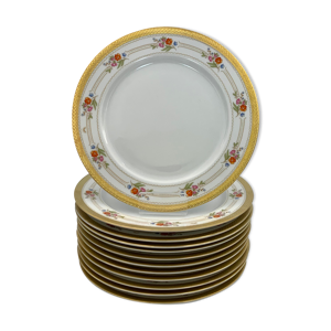 lot de 12 assiettes à