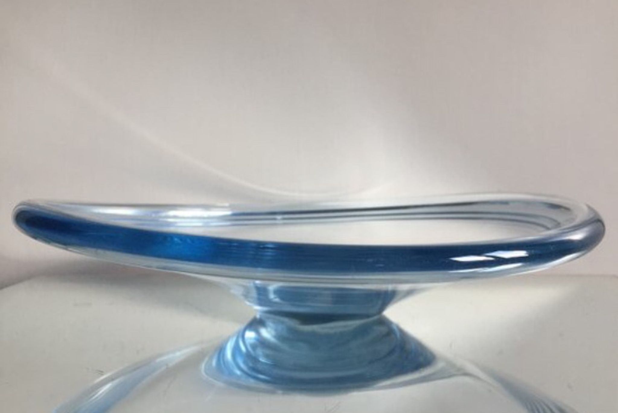 Sculptural Holmegaard bowl Danish 1950