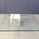 Travertine and brass coffee table by Artedi, 1980s