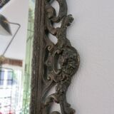 French cast iron mirror "Bacchus" god of wine, 1920s - 1930s