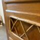 Vintage oak and rattan chest of drawers