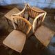 Set de 4 chaises  bistrot salon baumann 1930 bois courbé