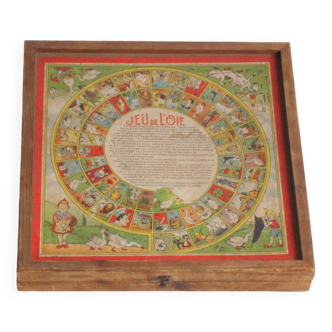 Vintage jeu de l'oie, backgammon and Ludo, 1930S.