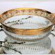 Large flared St Louis Crystal model Thistle gold.