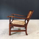 Arts & Crafts Handcrafted Low Lounge Armchairs, Belgium, 1920s, Set of 2