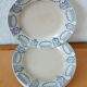 Six old dessert plates from Moulin des Loups