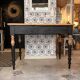 Vintage solid wood desk, 2 drawers