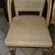 Tabourets de bar rotin vintage