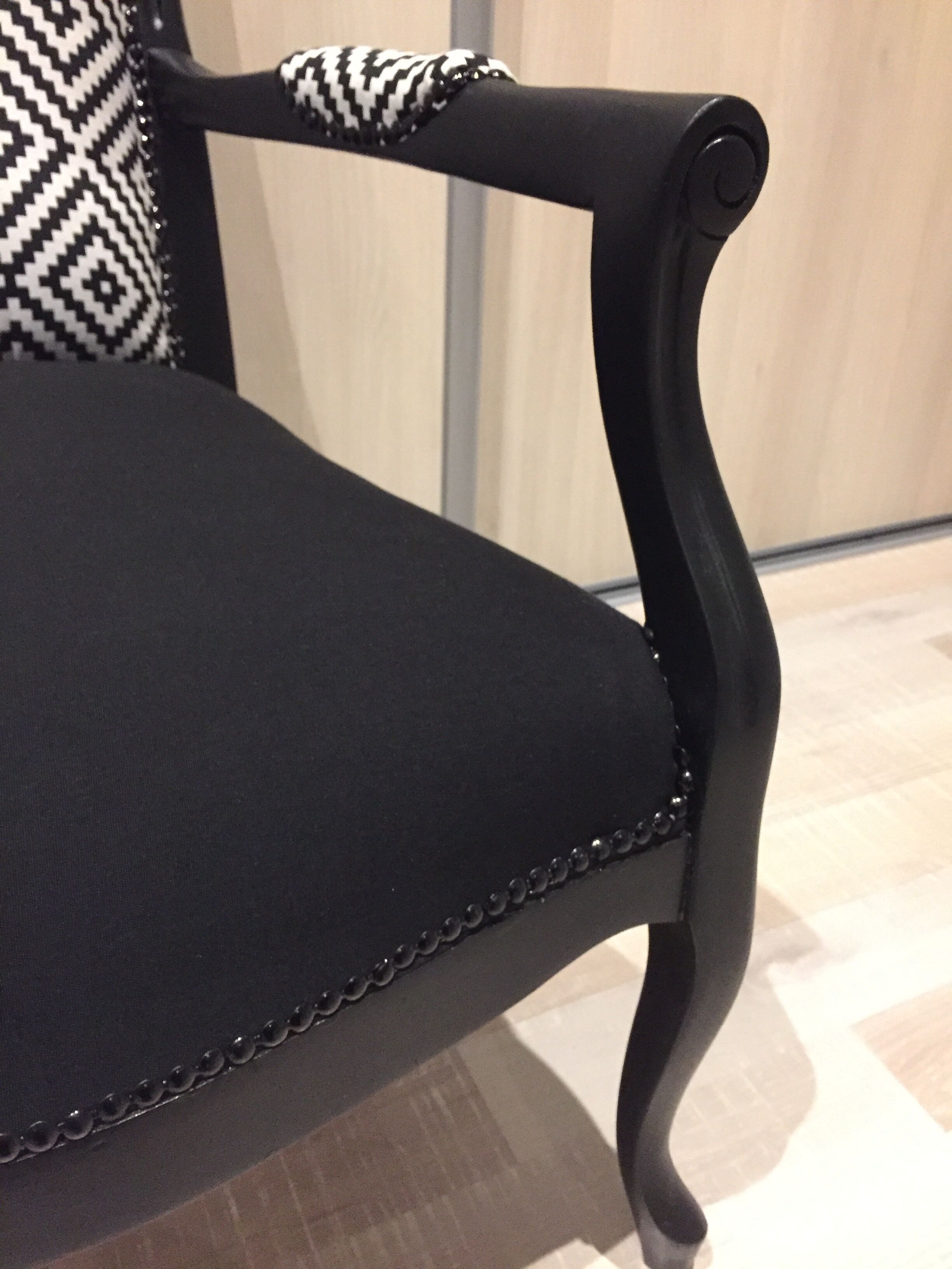 Fauteuil voltaire relooké