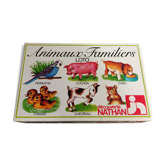 Loto en carton vintage animaux de la ferme