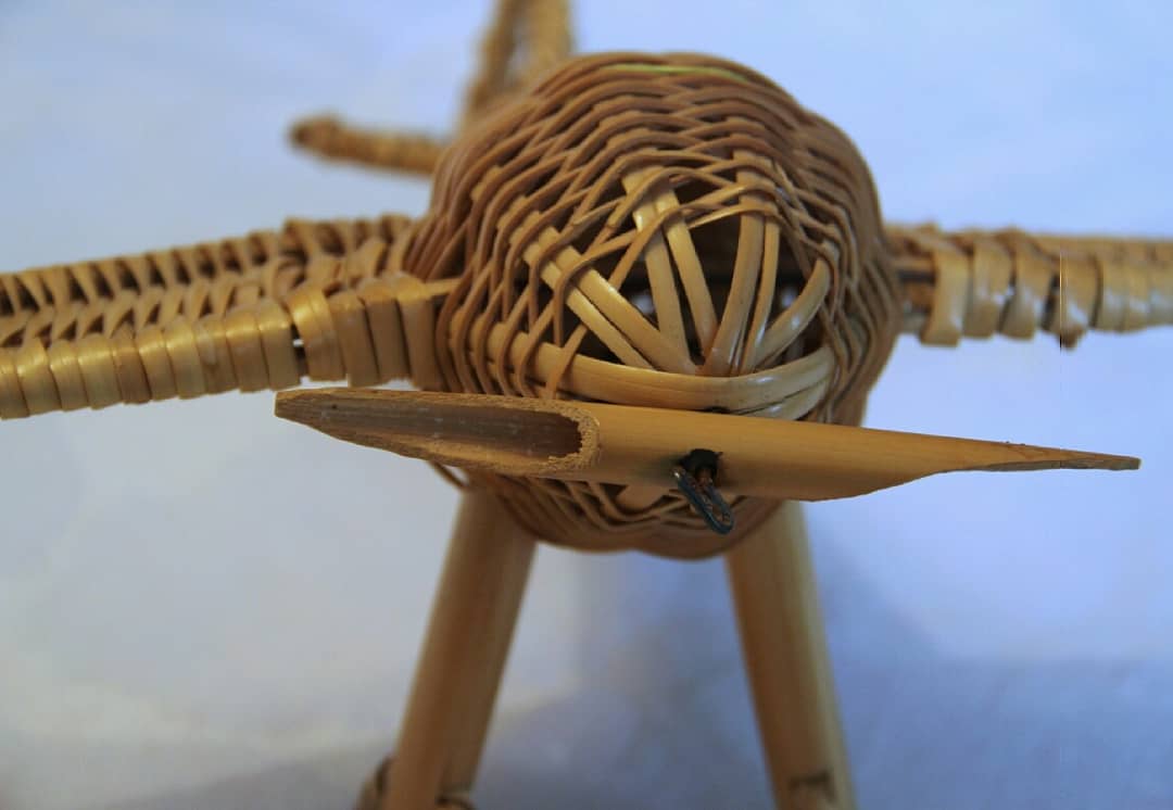 Aircraft vintage rattan