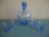 Liqueur service carafe crystal glasses bohemian crystal glasses