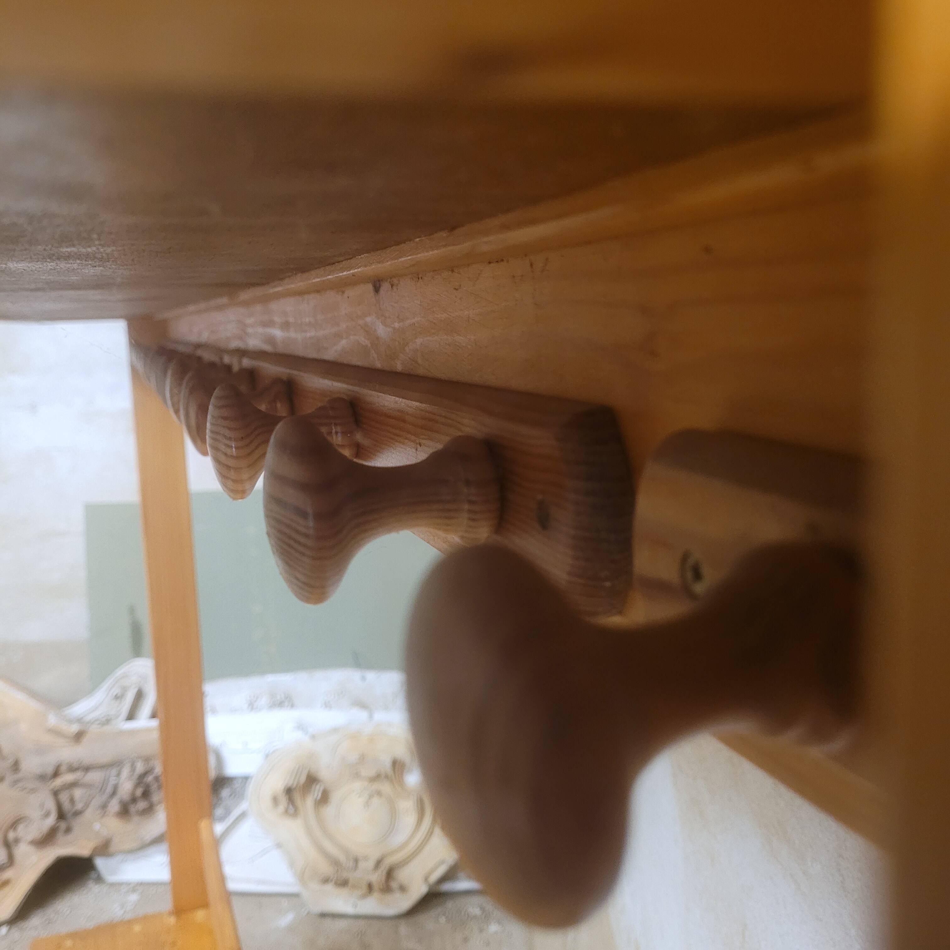 Kindergarten bench locker room