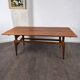 Table basse en teck avec hauteur et largeur réglables par Kai Kristiansen pour Trioh, Danemark, 1960.