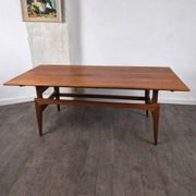 Teak coffee table with adjustable height and width by Kai Kristiansen for Trioh, Denmark, 1960.