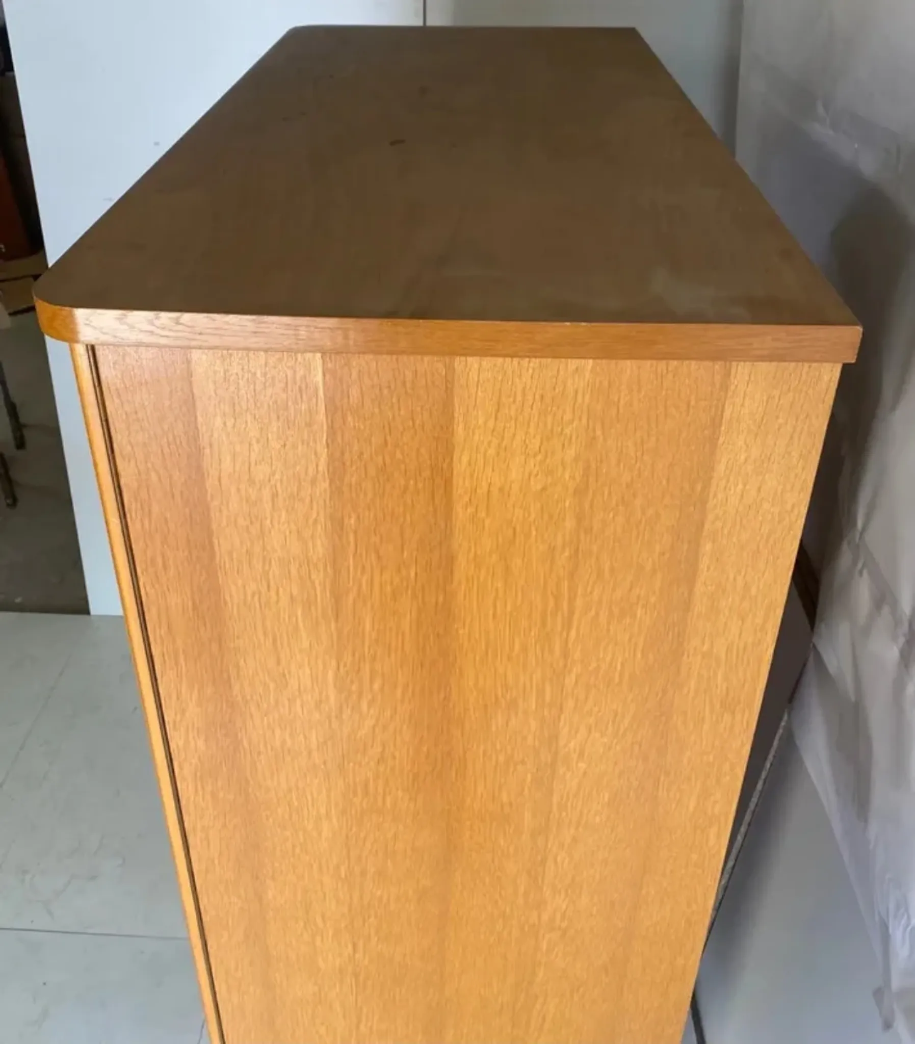 Vintage wardrobe with tapered legs