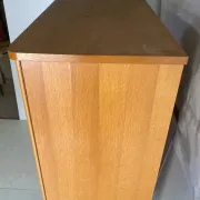 Vintage wardrobe with tapered legs