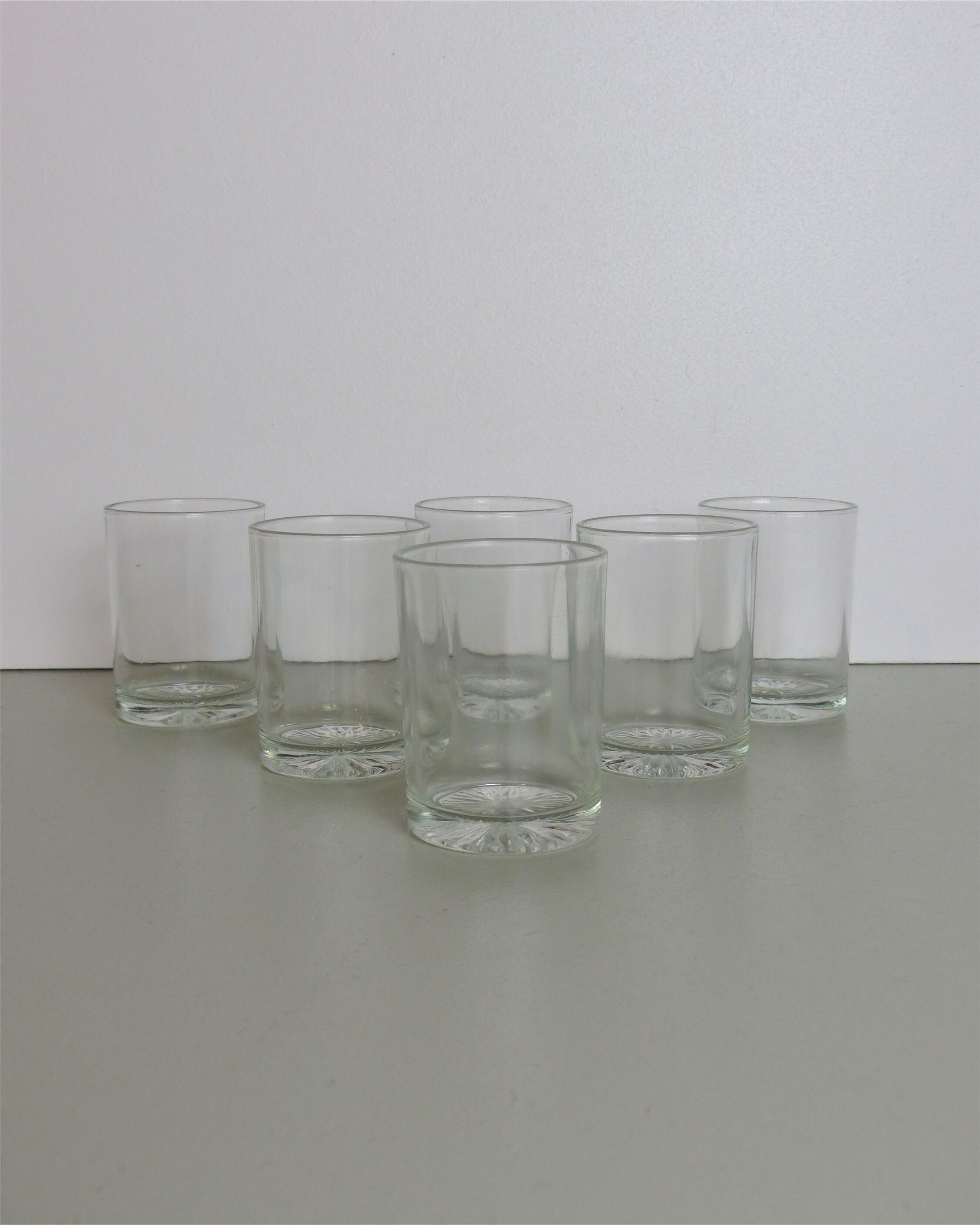 Set of 6 water glasses