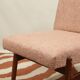 Vintage powder pink boucle armchair 1970 renovated