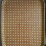 Mullerhof fiber cane trays vintage decor french fiberglass trays