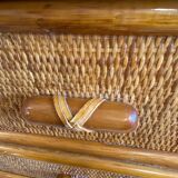Rattan chest of drawers