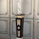 Large antique marble gain, onyx and grey Saint Anne around 1880.