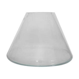 Vase original en verre transparent