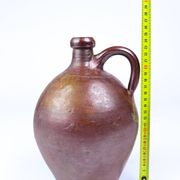 Old enamelled stoneware jug