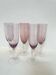 5 champagne flutes, bubble, 1970