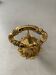 Vintage golden brass dolphin coat rack