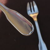2 oyster forks in silver metal christofle versailles model