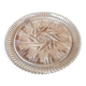 Round plate glass chiseled