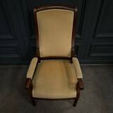 Voltaire armchair with 19th century mahogany system