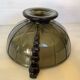 Geometric cup pressed molded glass art deco