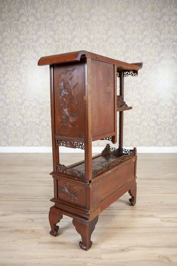 Antique Japanese Cabinet in Exotic Wood