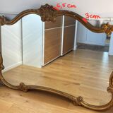 Miroir ancien antique doré