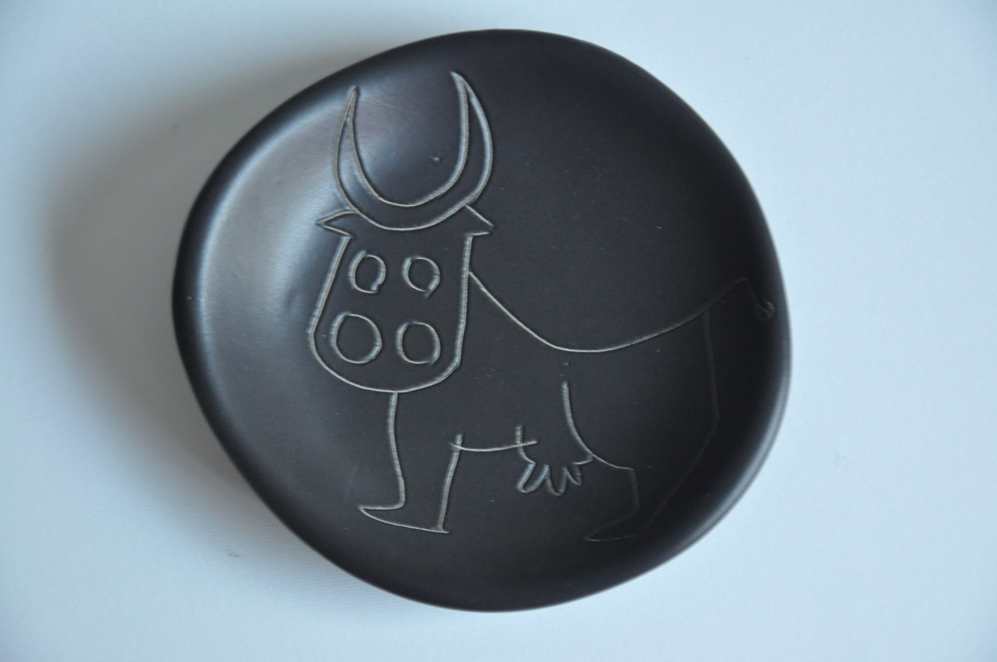 Empty cup pocket Vallauris 50s cow décor