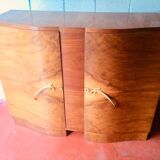 Art deco sideboard in walnut burl