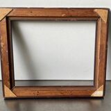 Antique Wooden  Frame intarsia borders 26.5 cm x 22.5  cm