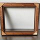 Antique Wooden  Frame intarsia borders 26.5 cm x 22.5  cm
