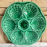 6 Sarreguemines slurry oyster plates