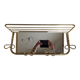 Wall coat rack in vintage gilded metal 60 cm