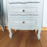 Louis XV style chiffonier / restored in moon grey