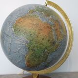 Globe terrestre années 50/60 pied en bois