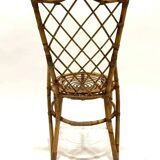 Set of 4 rattan chairs from the 60s