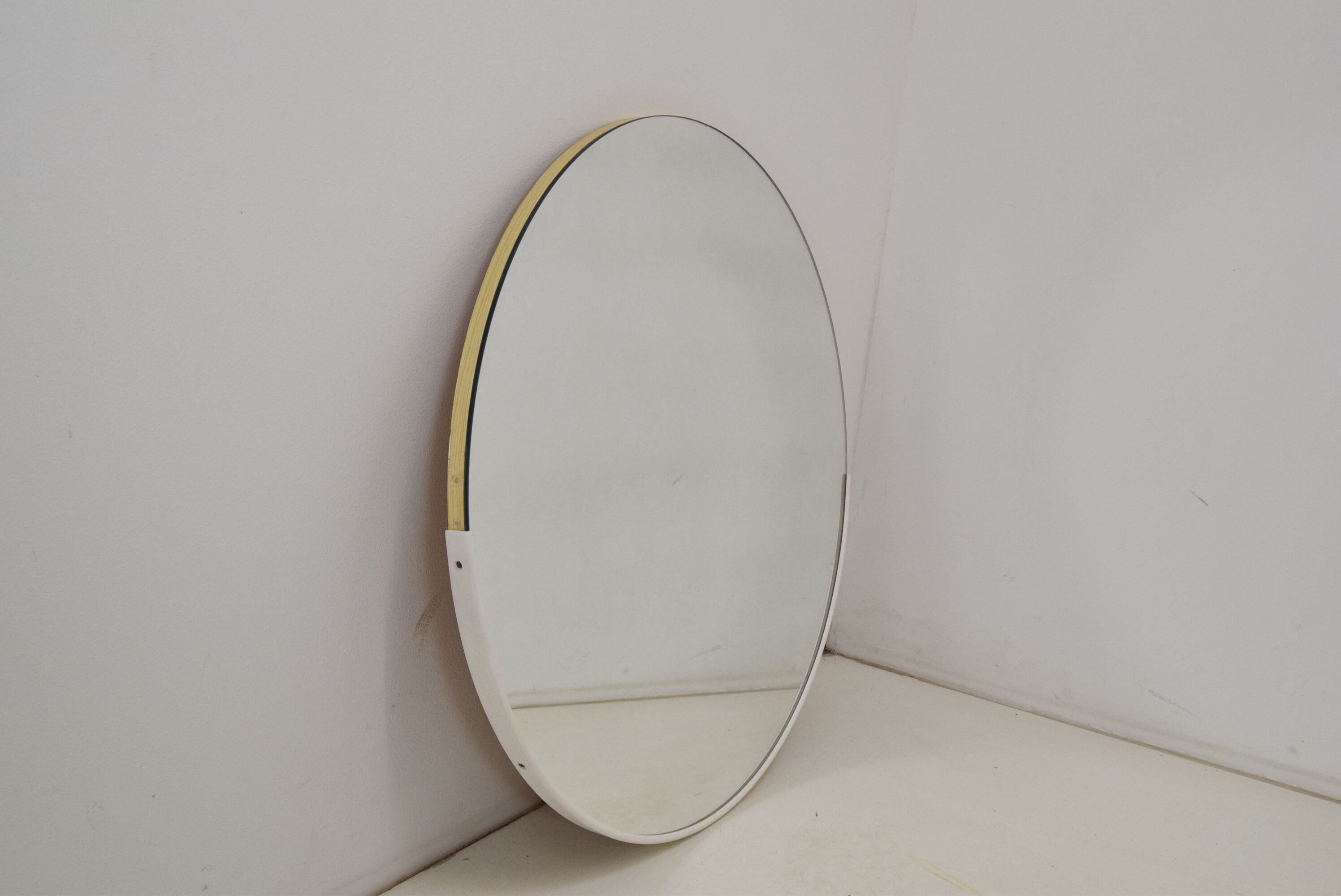 Mid-century Wall Round Mirror,1970's