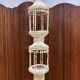 Vintage seashell plant hanger chandelier Ibiza style