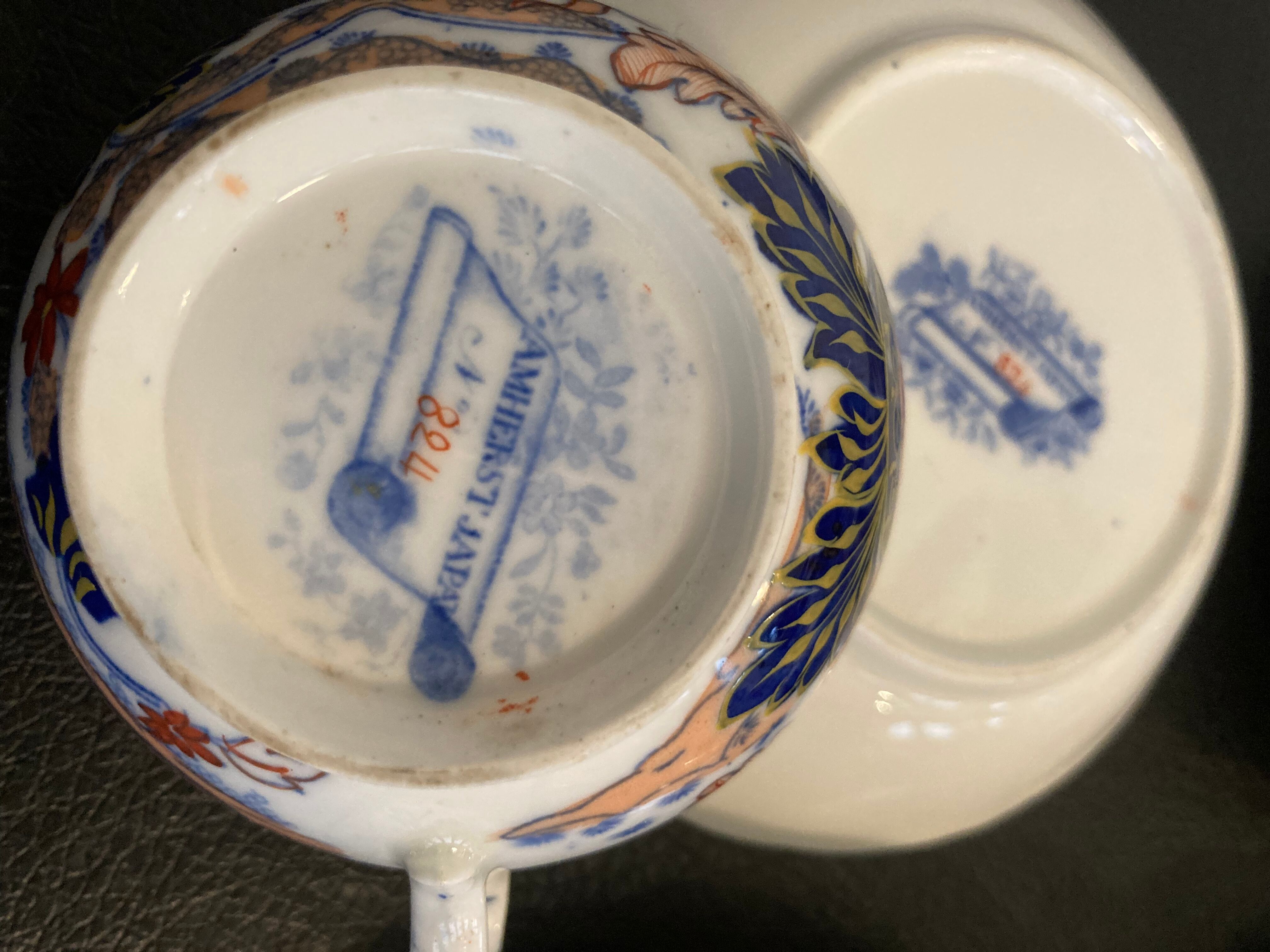 Set 4 cups and saucers Minton Amherst 824