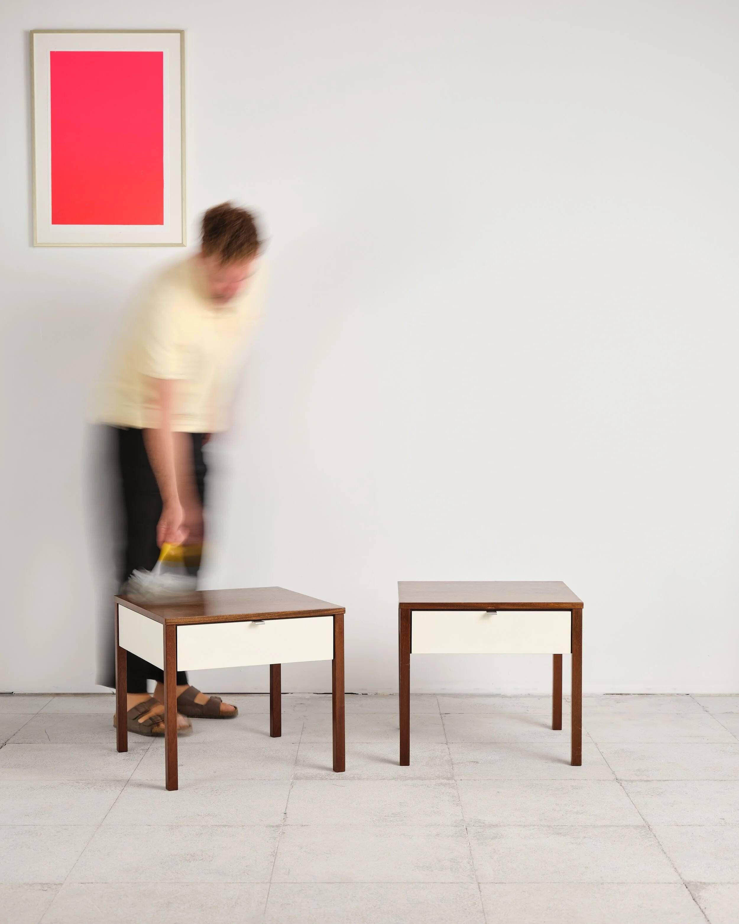 Pair of bedside tables by Florence Knoll, United States, 1960s