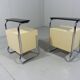 Set of 2 tubular bedside tables from the 50s